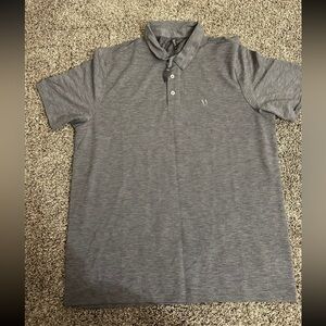 Vuori Performance Polo – Grayish , blue Men’s Size Medium)